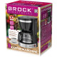 Кавоварка BROCK CM 1255 BK крапельна/ 1.25л/ 800 Вт/ мелена/ чорнa