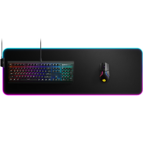 Ігрова поверхня SteelSeries QcK Prism Cloth XL RGB 900х300х4мм