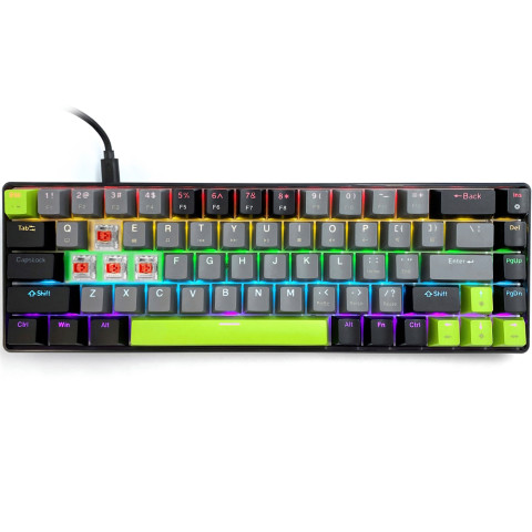 Клавіатура ігрова механічна Media-Tech MT1260 RED CORE MX60, Anti-Ghosting, 68кл, PC/Mac