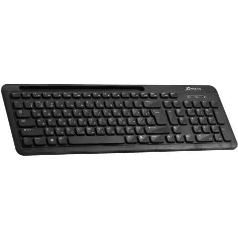 Клавіатура XTRIKE ME KB-303 UA бездротова Bluetooth+2.4G,105 кл. чорна