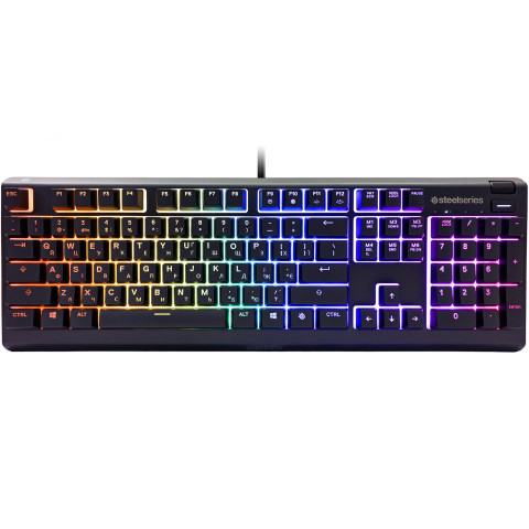 Клавіатура ігрова SteelSeries Apex 3 UA Whisper keys RGB