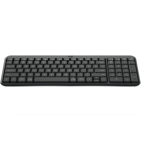 Клавіатура бездротова LOGITECH K250 UKR, 2.4GHZ/BT, Graphite