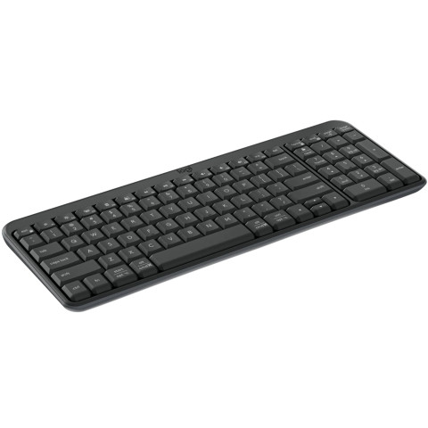 Клавіатура бездротова LOGITECH K250 UKR, 2.4GHZ/BT, Graphite