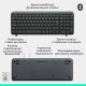 Клавіатура бездротова LOGITECH K250 UKR, 2.4GHZ/BT, Graphite