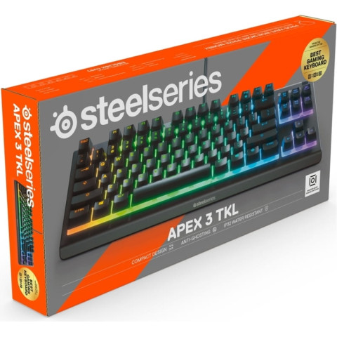Клавіатура ігрова SteelSeries Apex 3 TKL UA Black