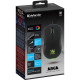 Мишка Defender Arga GM-049, 6кн. 3600 dpi, +коврик, rainbow, чорна