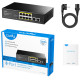 Комутатор Cudy FS1010P, 8 портовий 10/100M PoE+ Switch with 2 Uplink Ports 120W