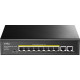 Комутатор Cudy GS1010PE, 8-Port Gigabit PoE+ Switch with 2 Gigabit Uplink Ports 120W