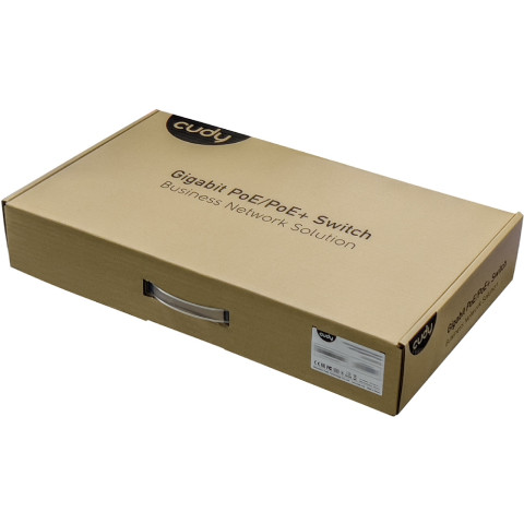 Комутатор Cudy GS1020PS2, 16-Port Gigabit PoE+ Switch with 2 Gigabit SFP ports 200W