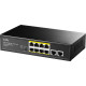 Комутатор Cudy FS1010PG, 8 портовий 10/100M PoE+ Switch with 2 Gigabit Uplink Ports 120W