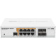 Комутатор Mikrotik CRS112-8P-4S-IN, 8x Gigabit Passive PoE / 802.3af/at ports, 4x SFP ports, RouterO