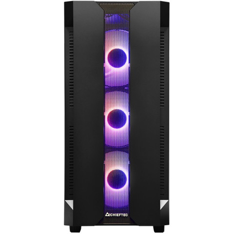 Корпус Chieftec HUNTER GS-01B-OP 4x120mm A-RGB, ATX, без БЖ, Black