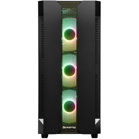 Корпус Chieftec HUNTER GS-01B-OP 4x120mm A-RGB, ATX, без БЖ, Black