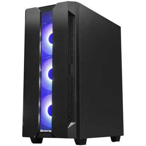 Корпус Chieftec HUNTER GS-01B-OP 4x120mm A-RGB, ATX, без БЖ, Black