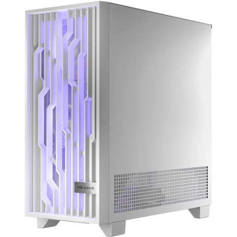 Корпус Modecom VOLCANO PERUN APEX ARGB MIDI WHITE 4x140mm fans USB 3.0x2+TYPE-C без БЖ ATX