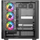 Корпус Modecom VOLCANO AQ500 ARGB MIDI FRONT LCD 6,2”, 4x120mm fans BLACK без БЖ ATX