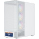 Корпус Modecom VOLCANO AQ500 ARGB MIDI FRONT LCD 6,2”, 4x120mm fans WHITE без БЖ ATX