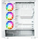 Корпус Modecom VOLCANO AQ500 ARGB MIDI FRONT LCD 6,2”, 4x120mm fans WHITE без БЖ ATX