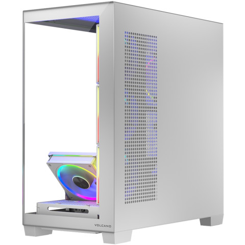 Корпус Modecom VOLCANO STELLAR ARGB MIDI 5x120mm fans WHITE без БЖ ATX