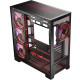 Корпус Modecom VOLCANO SPACE APEX ARGB 4x140mm fans MIDI USB 3.0x2+TYPE-C BLACK без БЖ ATX