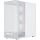 Корпус Modecom VOLCANO AQ400 ARGB MIDI SIDE LCD 6,2”, 4x120mm fans WHITE без БЖ ATX