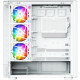 Корпус Modecom VOLCANO AQ400 ARGB MIDI SIDE LCD 6,2”, 4x120mm fans WHITE без БЖ ATX