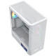Корпус Modecom VOLCANO AQ400 ARGB MIDI SIDE LCD 6,2”, 4x120mm fans WHITE без БЖ ATX