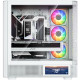 Корпус Modecom VOLCANO AQ400 ARGB MIDI SIDE LCD 6,2”, 4x120mm fans WHITE без БЖ ATX