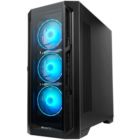 Корпус Chieftec APEX GA-01B-TG-OP 4x120mm A-RGB, USB-C, E-ATX, без БЖ, Black