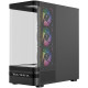 Корпус Modecom VOLCANO AQ200 ARGB MIDI FRONT LCD, 4x120mm fans BLACK без БЖ ATX