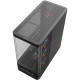 Корпус Modecom VOLCANO AQ200 ARGB MIDI FRONT LCD, 4x120mm fans BLACK без БЖ ATX