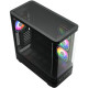 Корпус Modecom VOLCANO AQ200 ARGB MIDI FRONT LCD, 4x120mm fans BLACK без БЖ ATX