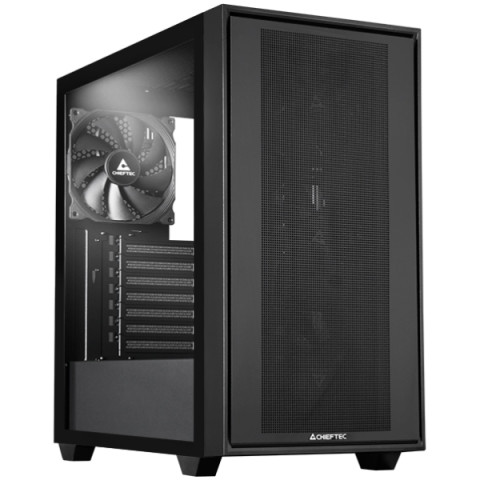 Корпус Chieftec NIGHT HUNTER 3 GS-03B-BLK-OP 4x120mm PWM, USB-C, E-ATX, без БЖ, Black
