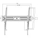 Кронштейн для ТВ AGN AGN100-690T з нахилом/43"-100"/75 кг/max.VESA 900x600/Black