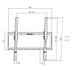 Кронштейн для ТВ AGN AGN75-440T з нахилом/32"-75"/45 кг/max.VESA 400x400/Black