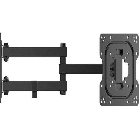Кронштейн для ТВ AGN AGN43-222P з поворотом/два коліна/23"-43"/30 кг/max.VESA 200x200/Black