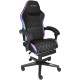 Крісло ігрове AGN 3 клас,150 кг, 80мм, RGB підсвітка, чорне