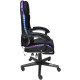 Крісло ігрове AGN 3 клас,150 кг, 80мм, RGB підсвітка, чорне