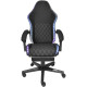 Крісло ігрове AGN 3 клас,150 кг, 80мм, RGB підсвітка, чорне