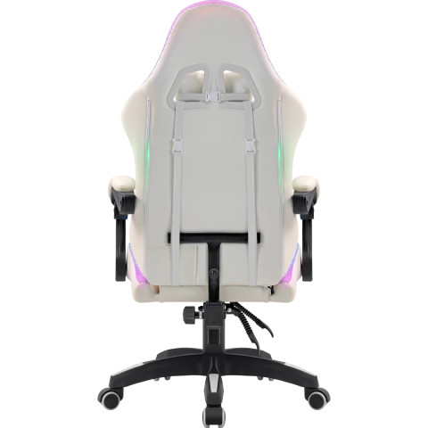 Крісло ігрове Defender Energy, Клас 4, 50мм, PU, RGB, біле