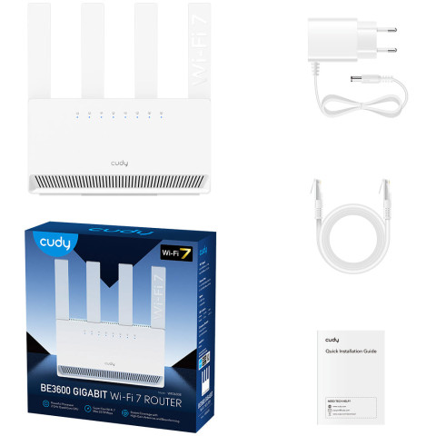 Маршрутизатор Cudy WR3600E, BE3600 Gigabit Wi-Fi 7 Router