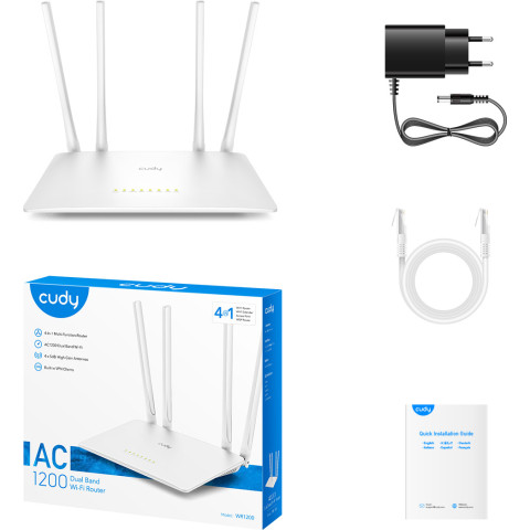 Маршрутизатор Cudy WR1200, AC1200 Wi-Fi Router