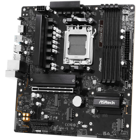 ASRock A620AM PRO-A (AM5/A620A, 4*DDR5, PCIex16, HDMI, 2xSATA, 3xM.2, 2.5GLan, 8ch, mATX)