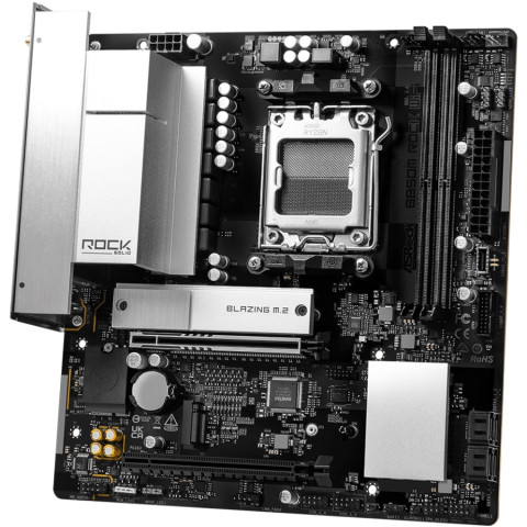 ASRock B850M ROCK WIFI (AM5/B850, 2*DDR5, PCIex16, HDMI/DP, 4xSATAIII,2xM.2, 2.5GLan, mATX)
