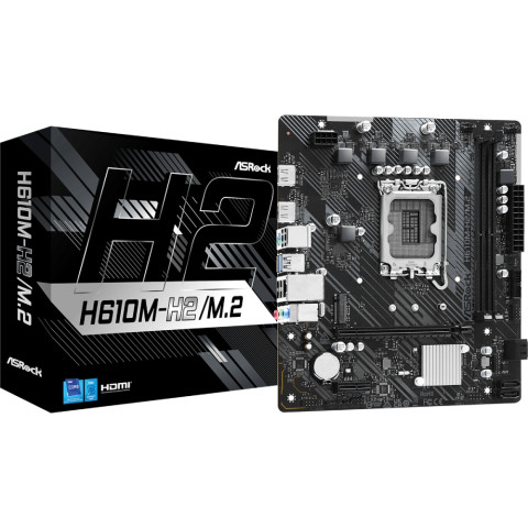 ASRock H610M-H2/M.2 (1700/H610, 2*DDR4, 1xPCIex16, 2xHDMI, 4xSATA, M.2, GLan, 7.1ch, mATX)