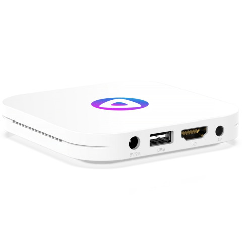 TV Медіаплеєр H96 MAX M1 4/32Gb/ Rockchip RK3528/ Android 13/ WiFi 2.4G+5G/BT 4.0/ білий