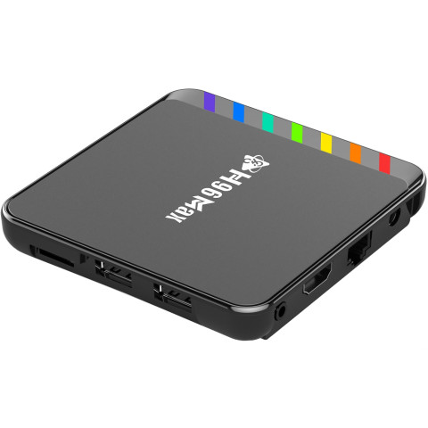 TV Медіаплеєр H96 MAX W2 2/16Gb/ Amlogic S905W2/ Android 11/ WiFi 2.4G+5G/BT:5.0/ LAN:100M/ чорний