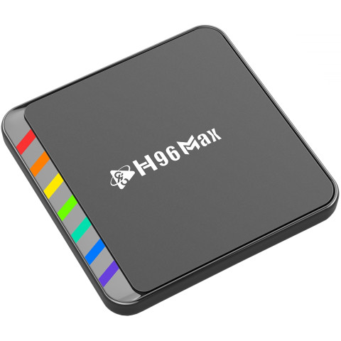TV Медіаплеєр H96 MAX W2 4/64Gb/ Amlogic S905W2/ Android 11/ WiFi 2.4G+5G/BT:5.0/ LAN:100M/ чорний