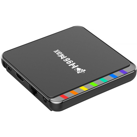 TV Медіаплеєр H96 MAX W2 4/64Gb/ Amlogic S905W2/ Android 11/ WiFi 2.4G+5G/BT:5.0/ LAN:100M/ чорний