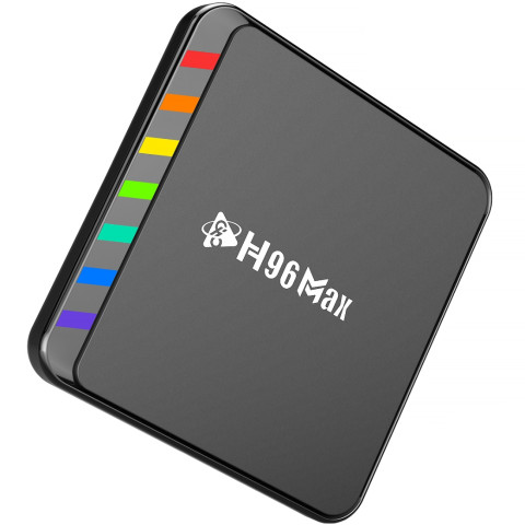 TV Медіаплеєр H96 MAX W2 4/64Gb/ Amlogic S905W2/ Android 11/ WiFi 2.4G+5G/BT:5.0/ LAN:100M/ чорний